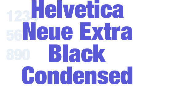 Helvetica Neue Extra Black Condensed font free