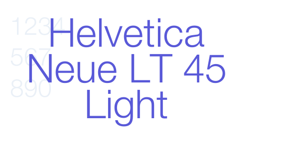 Helvetica Neue LT 45 Light font free