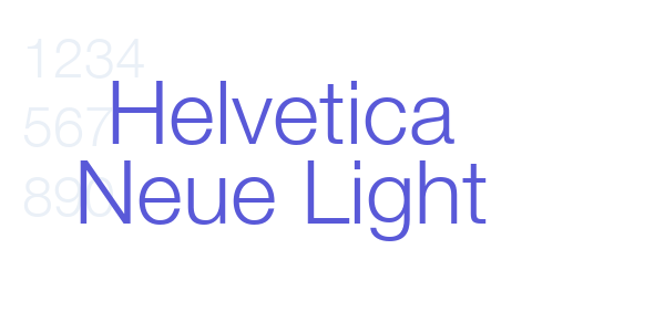 Helvetica Neue Light font free