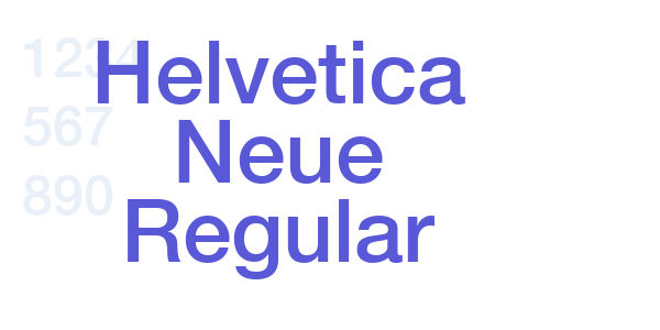 Helvetica Neue Regular font free