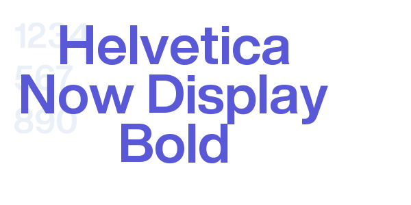 Helvetica Now Display Bold font