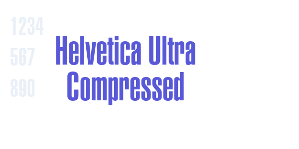 Helvetica Ultra Compressed font free