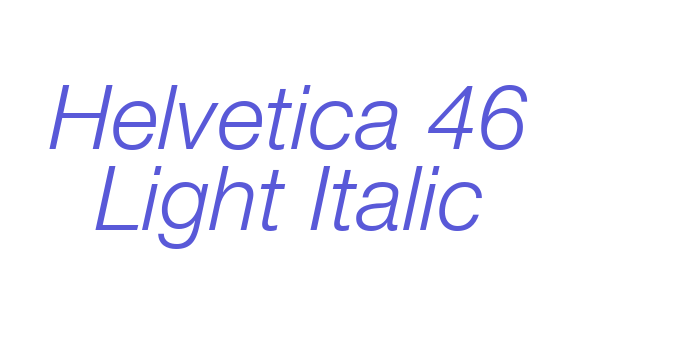 Helvetica 46 Light Italic Font Download