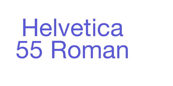 Helvetica 55 Roman Font