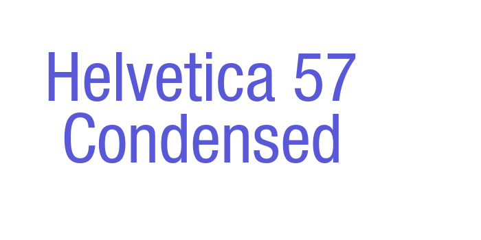 Helvetica 57 Condensed Font