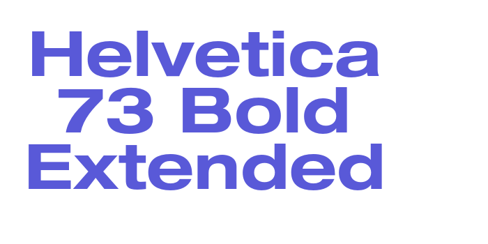 Helvetica 73 Bold Extended Font Download