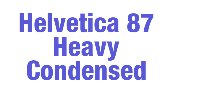 Helvetica 87 Heavy Condensed Font Download