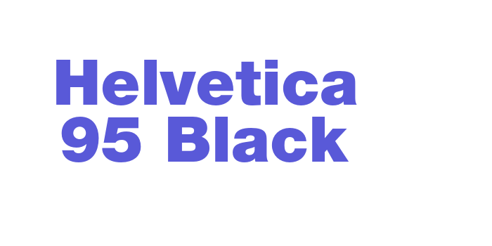 Helvetica 95 Black Font Download