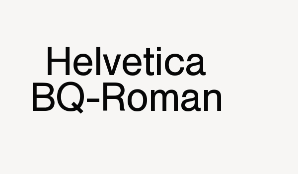 Helvetica BQ-Roman Font