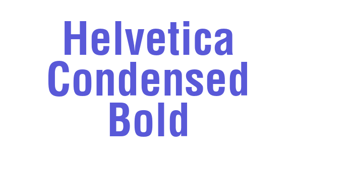 Helvetica Condensed Bold Font Download