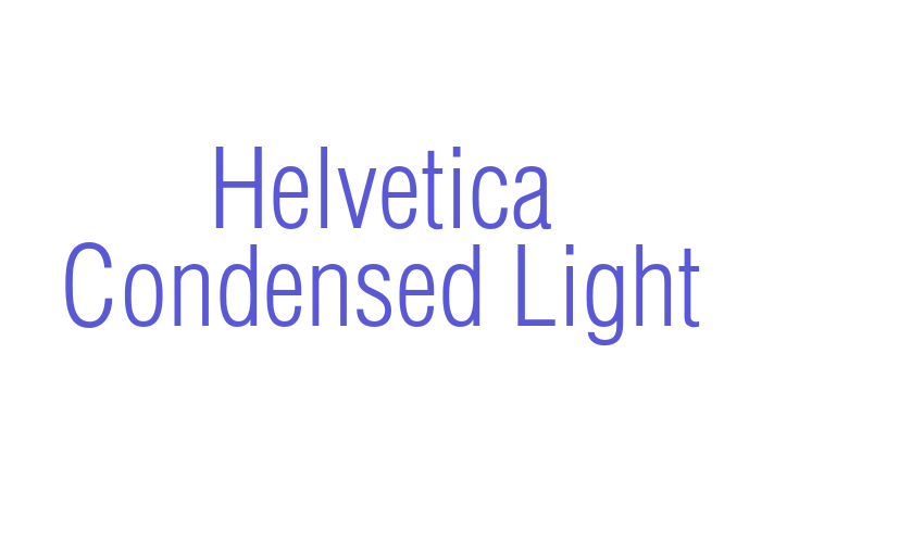 Helvetica Condensed Light Font Download