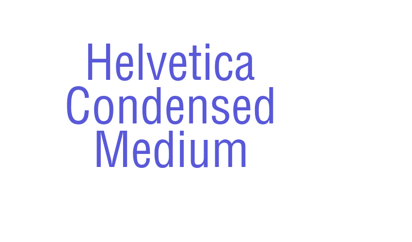 Helvetica Condensed Medium Font Download