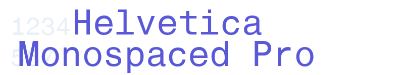 Helvetica Monospaced Pro-related font