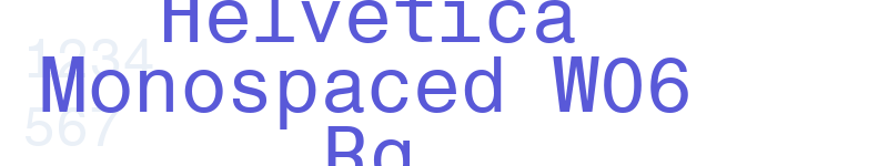 Helvetica Monospaced W06 Rg-related font