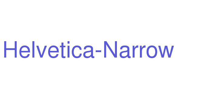 Helvetica-Narrow Font Download