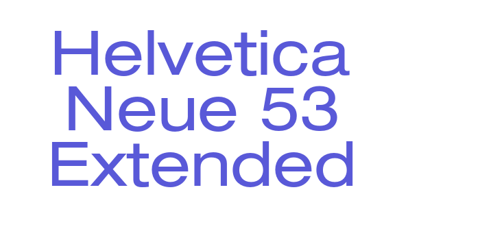 Helvetica Neue 53 Extended Font Download