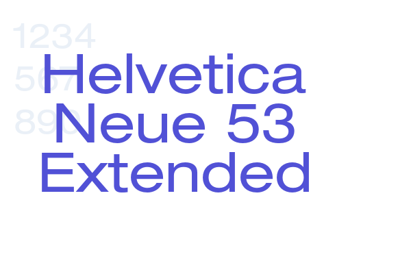 Helvetica Neue 53 Extended