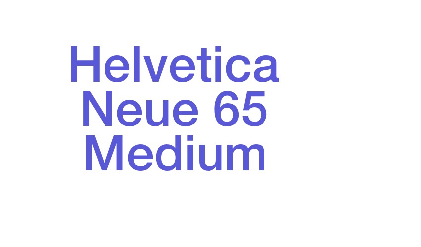 Helvetica Neue 65 Medium Font Download