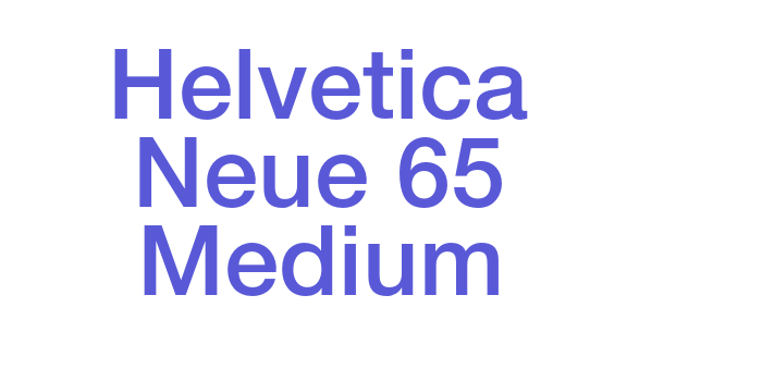 Helvetica Neue 65 Medium Font Download