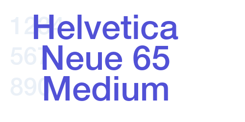 Helvetica Neue 65 Medium