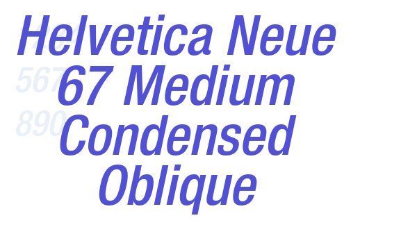 Helvetica Neue 67 Medium Condensed Oblique font download