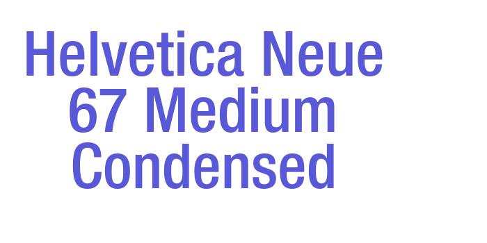 Helvetica Neue 67 Medium Condensed Font Download