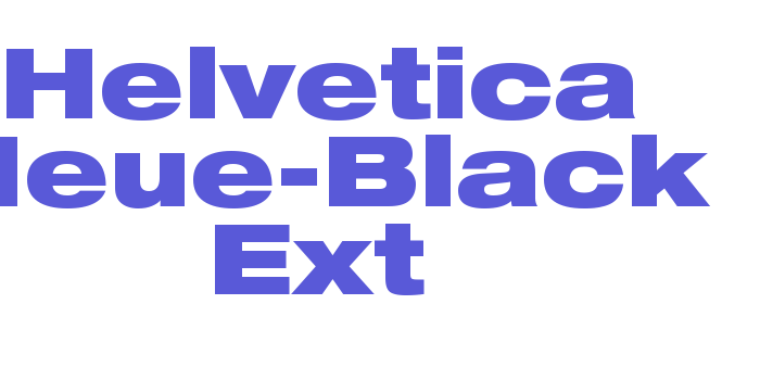 Helvetica Neue-Black Ext Font Download