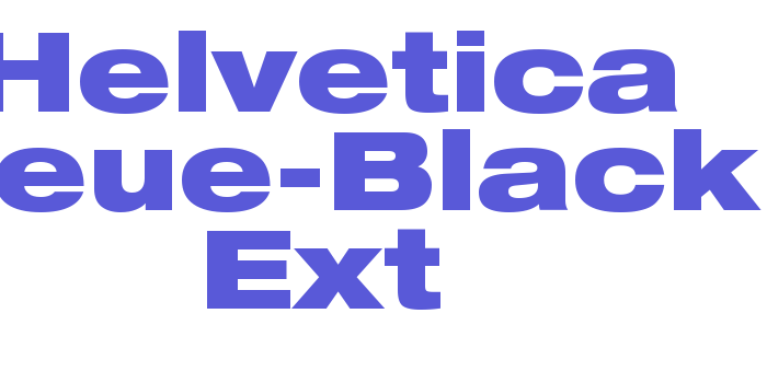 Helvetica Neue-Black Ext Font