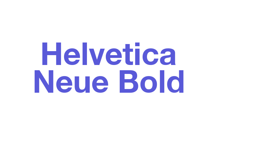 Helvetica Neue Bold Font Download