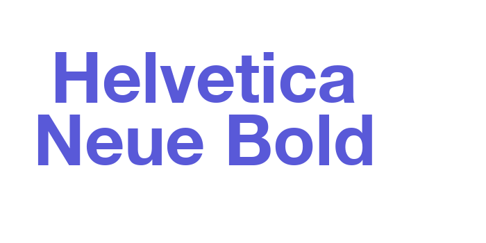 Helvetica Neue Bold Font