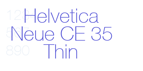 Helvetica Neue CE 35 Thin