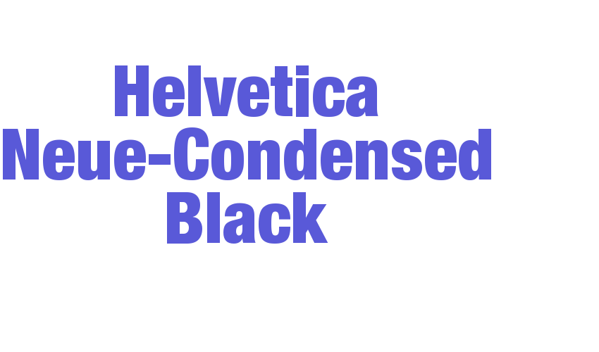 Helvetica Neue-Condensed Black Font Download