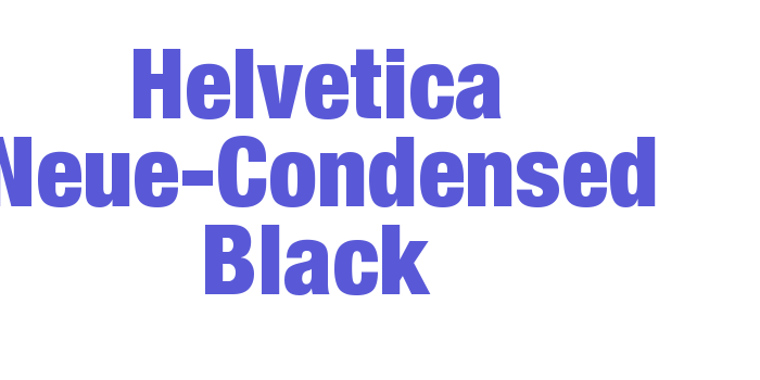 Helvetica Neue-Condensed Black Font Download