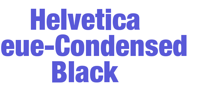 Helvetica Neue-Condensed Black Font