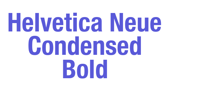 Helvetica Neue Condensed Bold Font Download