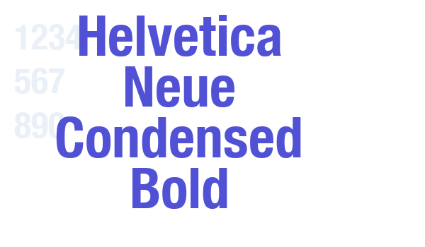 Helvetica Neue Condensed Bold font download