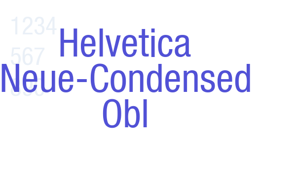 Helvetica Neue-Condensed Obl font download