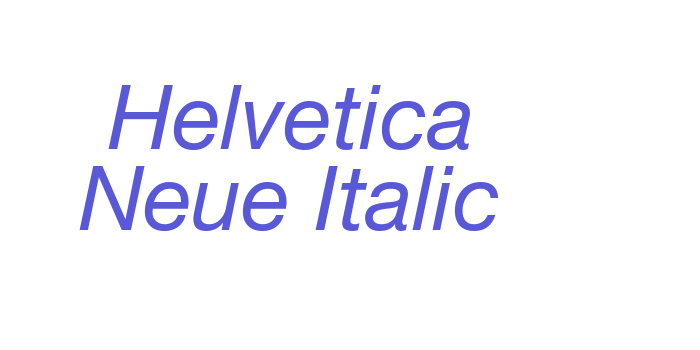 Helvetica Neue Italic Font Download