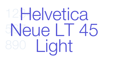Helvetica Neue LT 45 Light