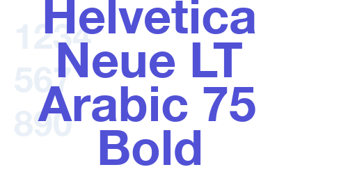 Helvetica Neue LT Arabic 75 Bold-font-download