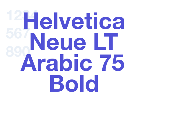 Helvetica Neue LT Arabic 75 Bold