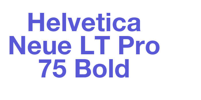 Helvetica Neue LT Pro 75 Bold Font Download