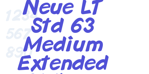 Helvetica Neue LT Std 63 Medium Extended Oblique