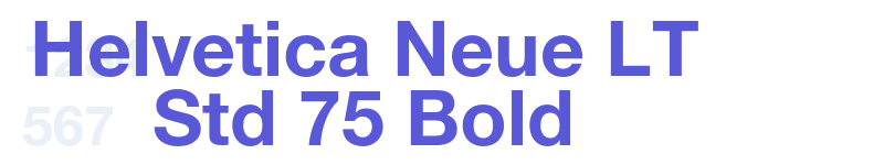 Helvetica Neue LT Std 75 Bold-related font