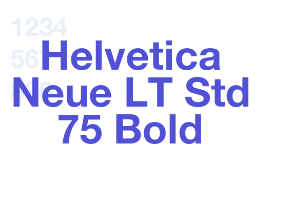 Helvetica Neue LT Std 75 Bold