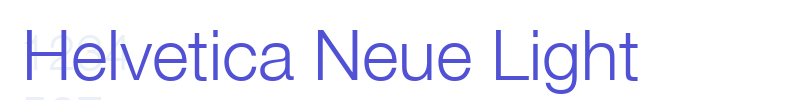Helvetica Neue Light-font