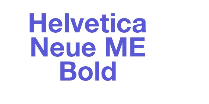 Helvetica Neue ME Bold Font Download