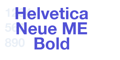 Helvetica Neue ME Bold