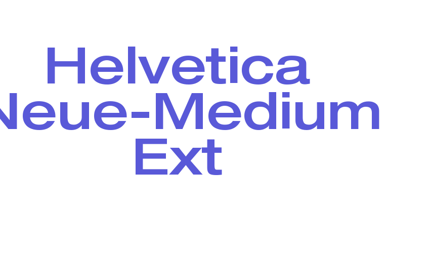 Helvetica Neue-Medium Ext Font Download