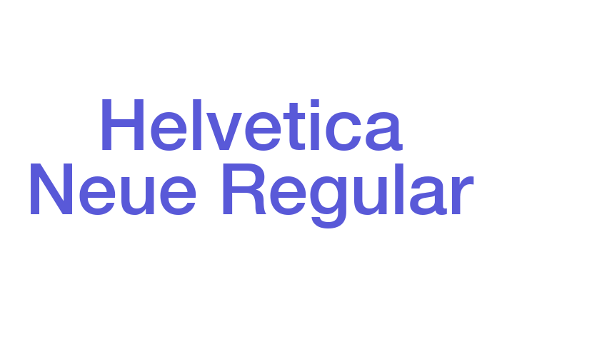 Helvetica Neue Regular Font Download